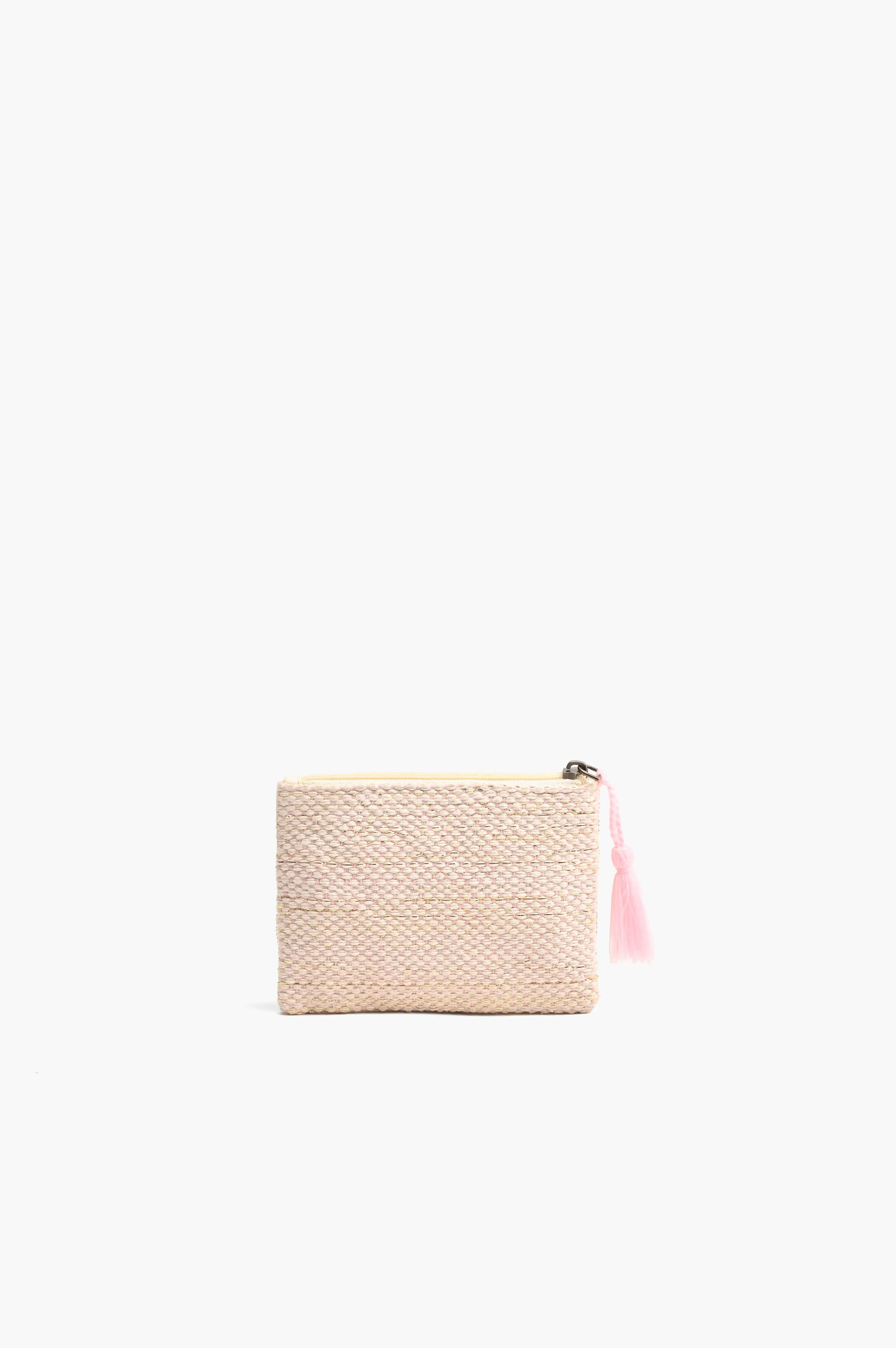 All the Love Coin Bag - Black & White w/ Turquoise Heart