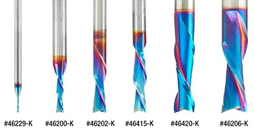 Amana Tool - 46225-K Solid Carbide Spektra Extreme Tool Life Coated Spiral Plunge 1/8 Dia