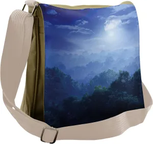 Ambesonne Jungle Messenger Bag, Sri Lanka Rainforest, Unisex Cross-body
