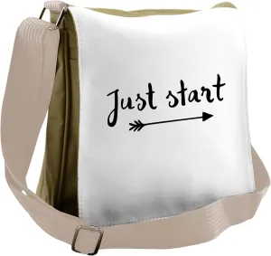 Ambesonne Wording Messenger Bag, Life Advice Wisdom, Unisex Cross-body