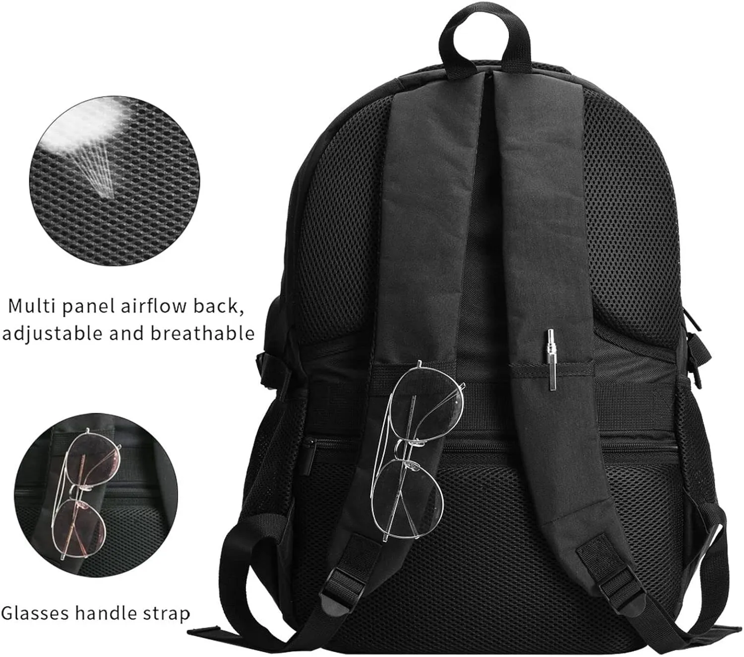 American Raised with Barbadian Roots Casual Travel Backpacks Hiking Camping Backpack Large Outdoor Sport Daypack Laptop Rucksack Climbing Working Bags with USB Port