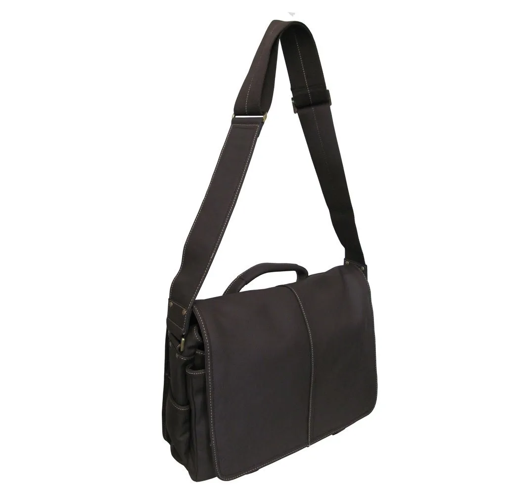 Amerileather Woody Leather 15-inch Laptop Messenger Bag