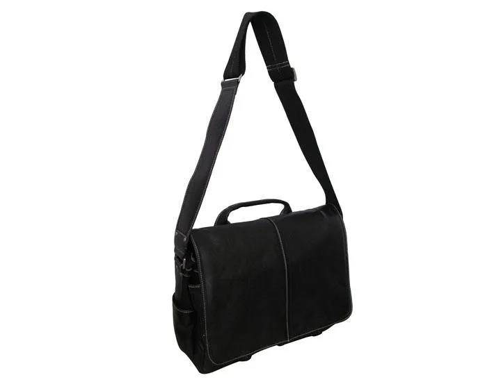 Amerileather Woody Leather 15-inch Laptop Messenger Bag
