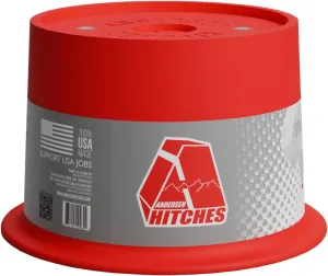 ANDERSEN HITCHES | RV Travel Accessories | 1-Pack Trailer Jack Block w/ Magnets | Quick Leveling Stabilizers for Trailers Jackstand Level Quickjack Heavy Duty Utility Blocks | 3608