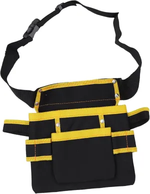 Angoily 1pc Fanny Pack Utility Electrical Tool Bag Electrician Tool Bag Small Tool Pouch with Belt Clip Tools Cable Tech Hardware Kit Para Tote Circuit Duffle Tool Bags Oxford Cloth Black