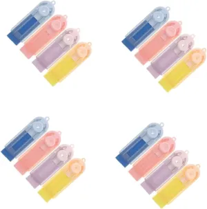 Angoily 4sets 4pcs Portable Sliding Erasers Multi Use Retractable Erasers for School Office Art Safe Materials Light 4pcs*4