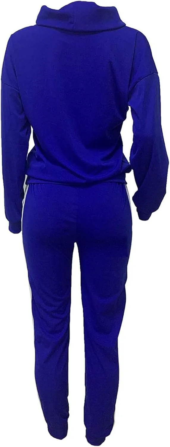 Angsuttc Womens Casual 2 Piece Tracksuit Outfits Long Sleeve Pullover Sweatshirt Jogger Pants Sweatsuits Set