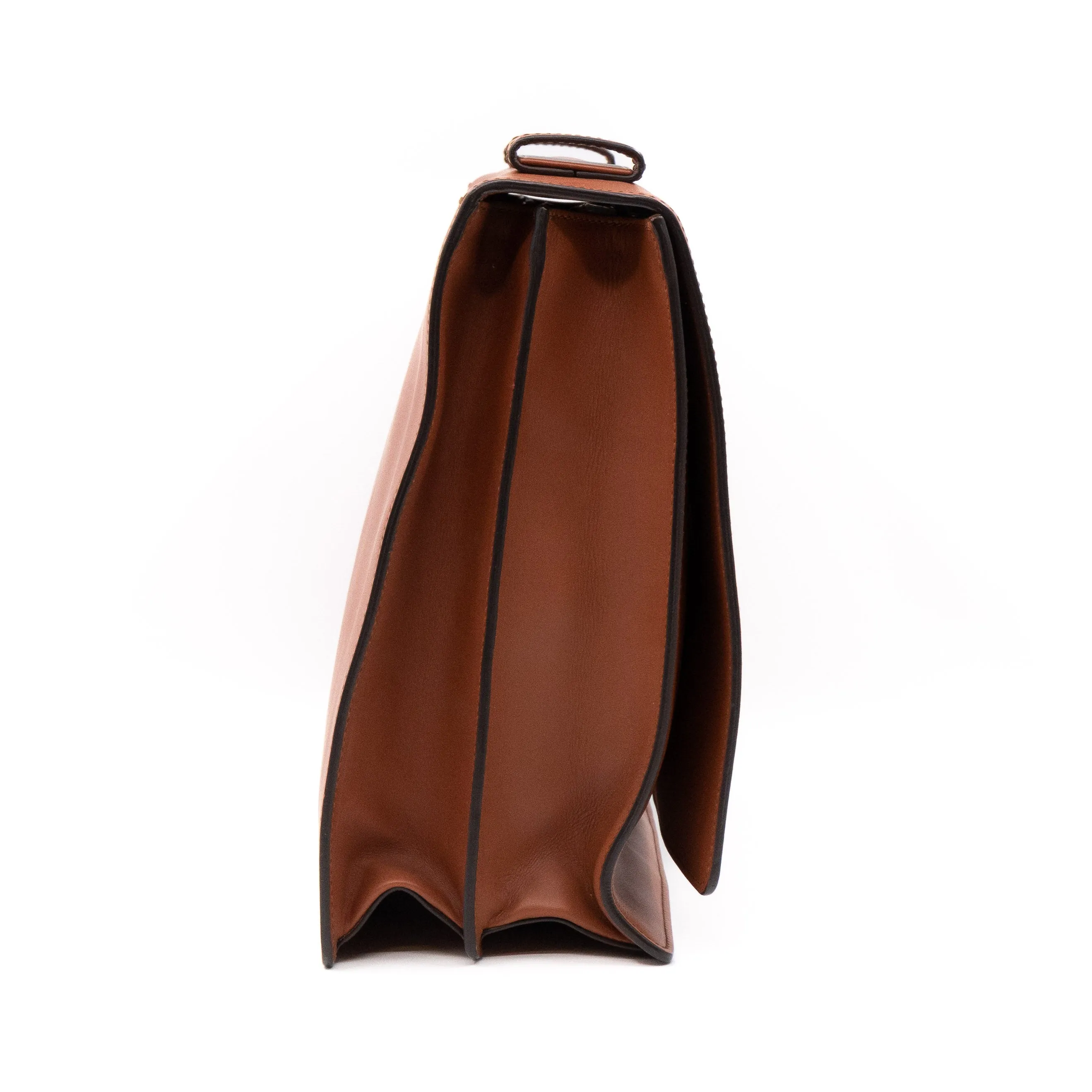 Animalier Messenger Bag Brown Leather