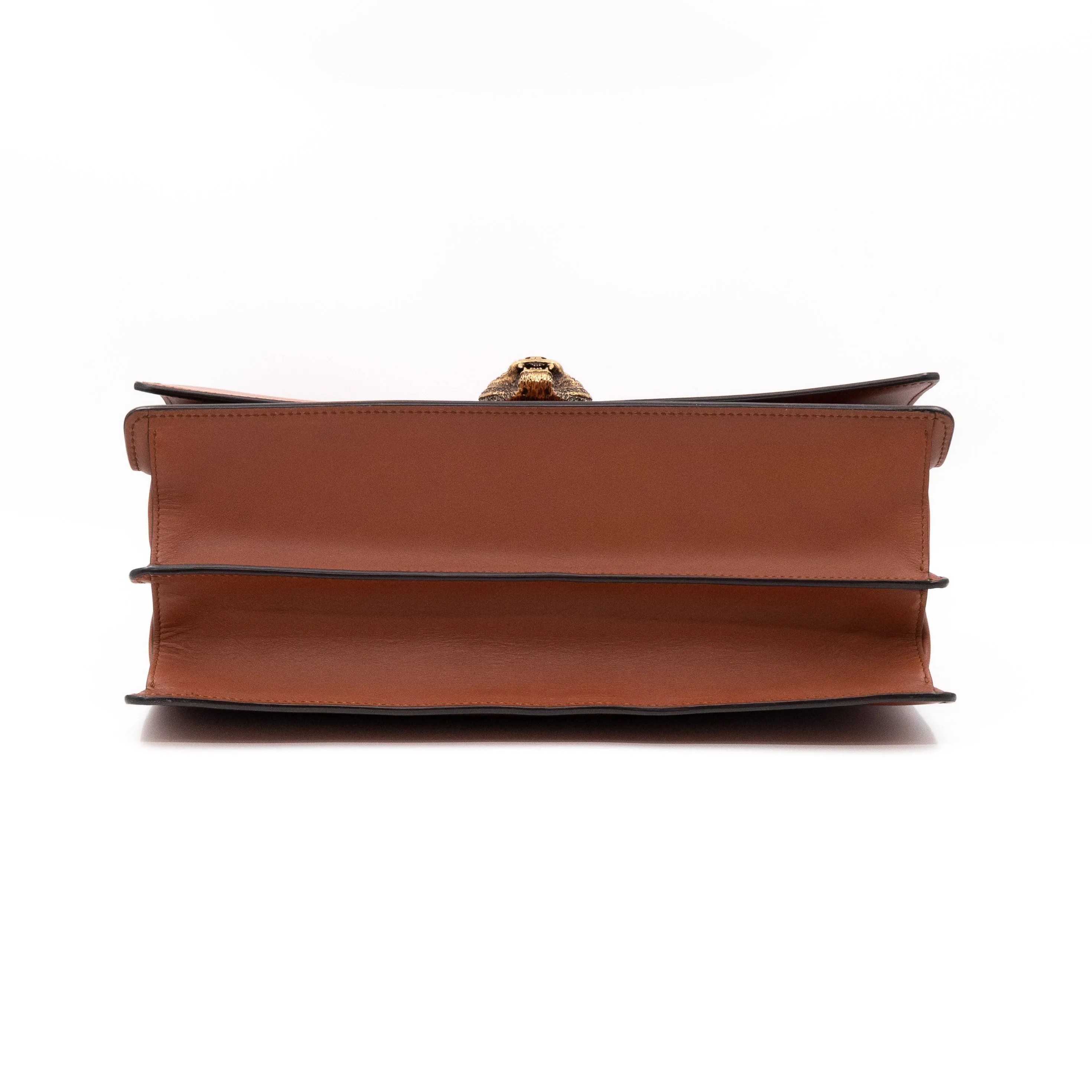 Animalier Messenger Bag Brown Leather