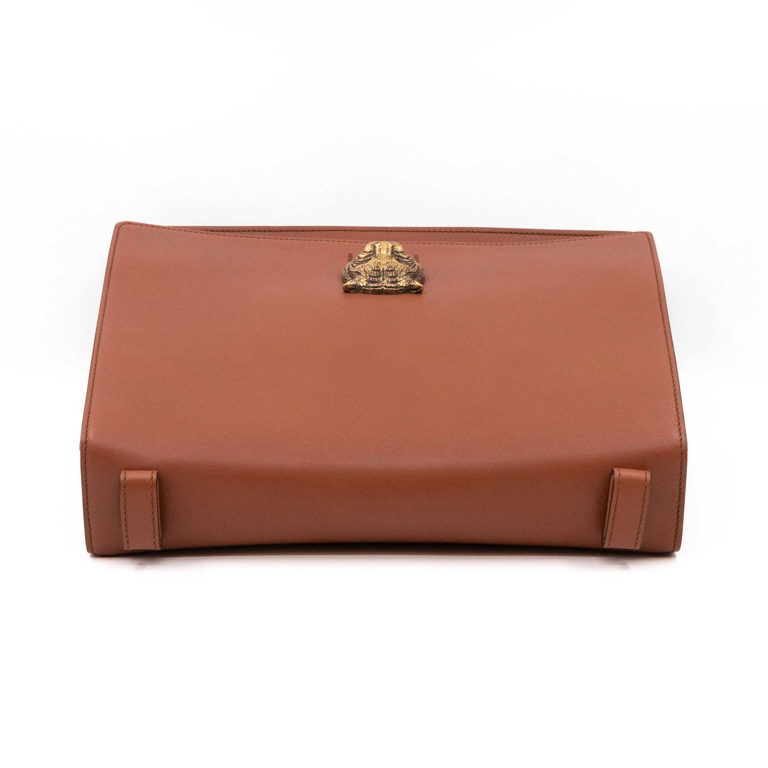 Animalier Messenger Bag Brown Leather