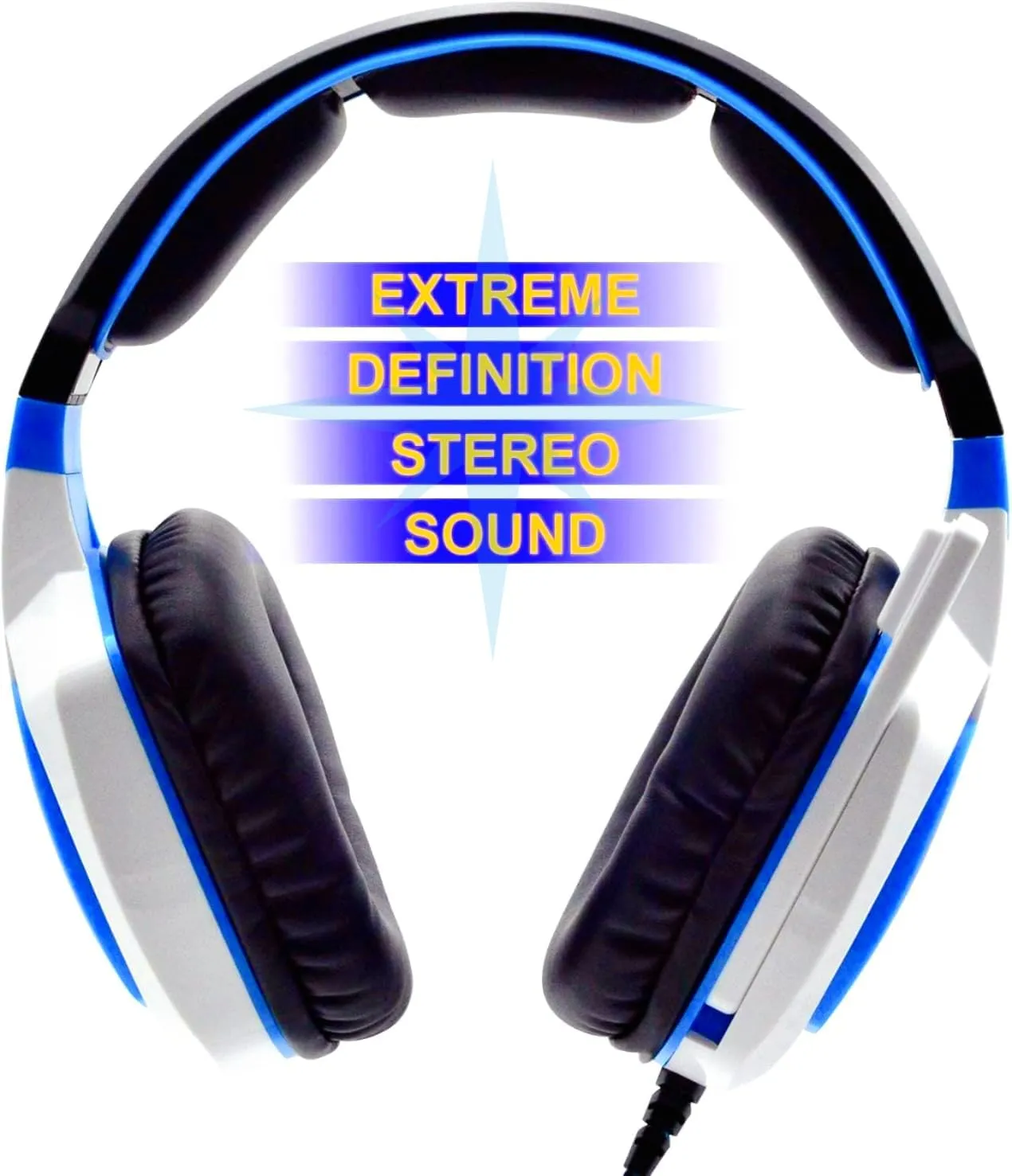 Anivia Computer Over-Ear Headphones with Mic, Wired Gaming Headset for PS4, PC, Xbox One, Laptop, Computer, 3.5mm Jack, Bass Surround, Soft Memory Earmuffs