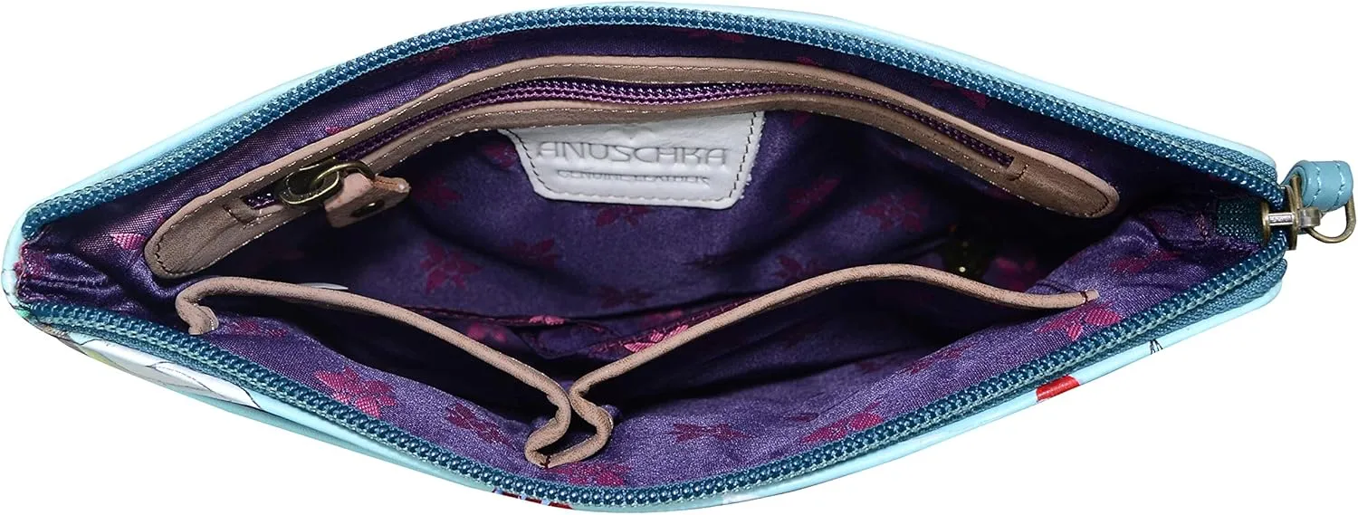 Anuschka Women’s Genuine Leather Three-In-One Clutch - Hand Painted Exterior