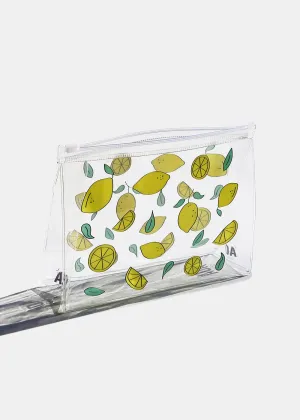AOA Clear Makeup Pouch - Lemons