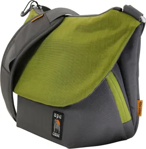 Ape Case, Messenger Bag, Large, Green, Camera Insert Included, Shoulder Strap Included, Tablet Compartment (AC580G)