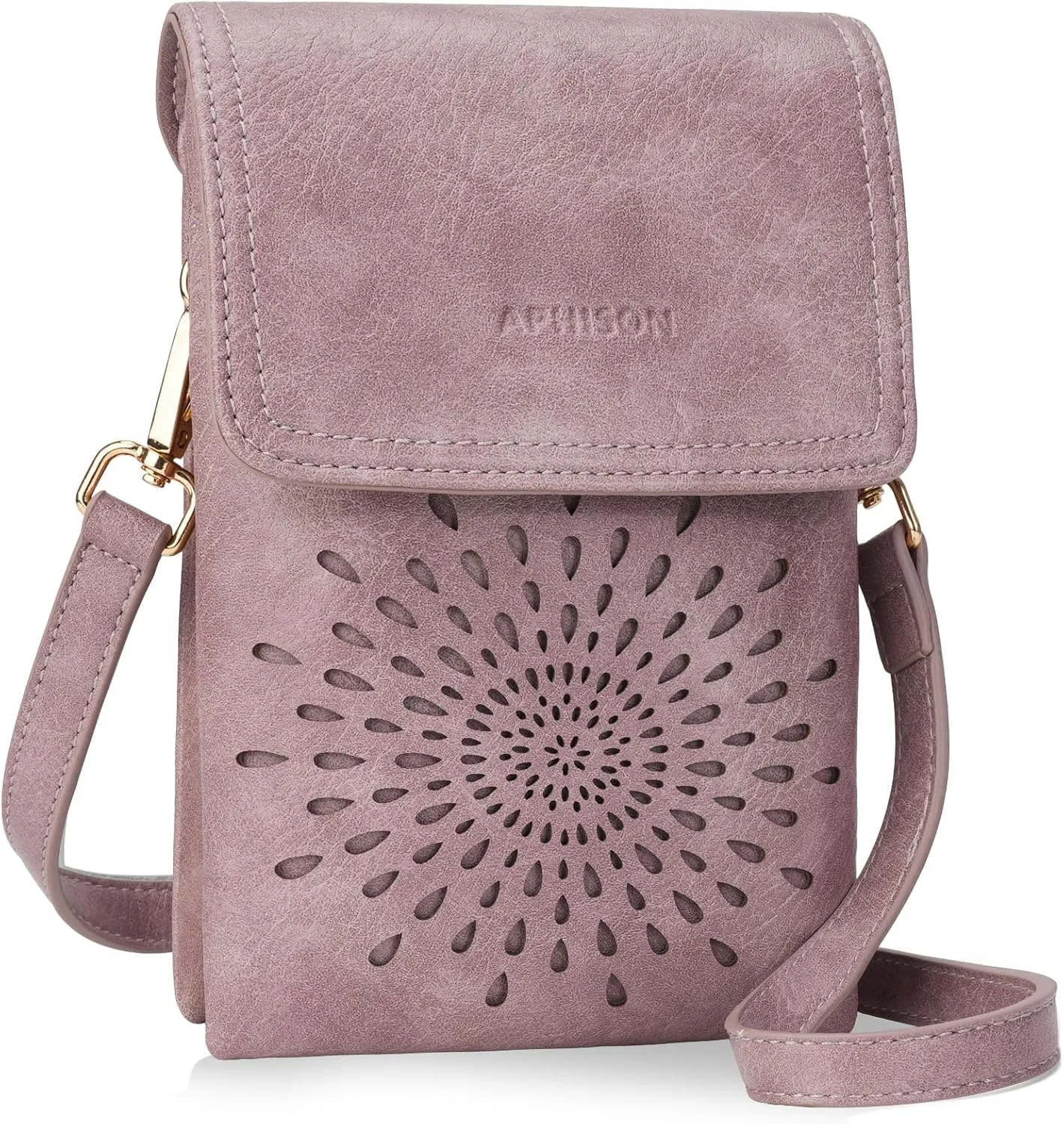 APHISON Small Crossbody Bags for Women Trendy, Leather Crossbody Phone Purses Handbags with Adjustable Strap