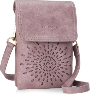 APHISON Small Crossbody Bags for Women Trendy, Leather Crossbody Phone Purses Handbags with Adjustable Strap