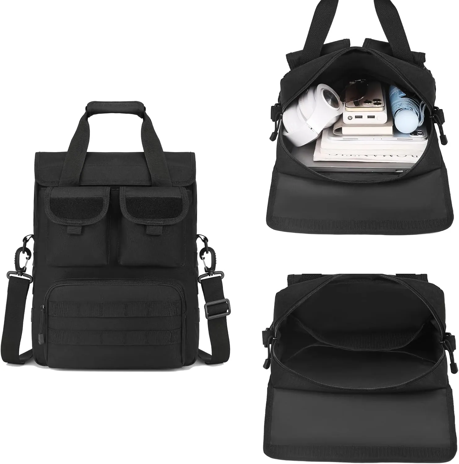 ArcEnCiel Tactical Messenger Bag Men MOLLE Sling Pack Briefcase Gear Handbags Utility Carry Satchel