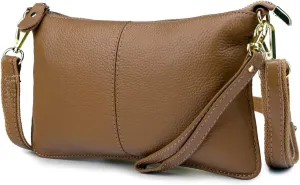 Artwell Genuine Leather Clutch Wallet For Women Wristlet Envelop Crossbody Purse Card Shoulder Bag