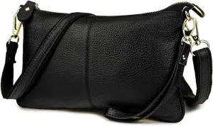 Artwell Genuine Leather Clutch Wallet For Women Wristlet Envelop Crossbody Purse Card Shoulder Bag