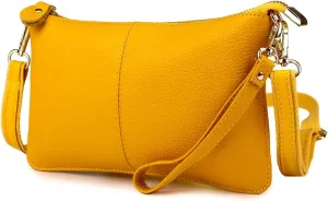 Artwell Genuine Leather Clutch Wallet For Women Wristlet Envelop Crossbody Purse Card Shoulder Bag