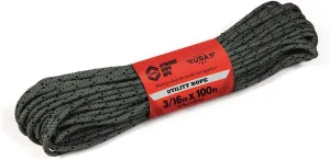 Atwood Rope MFG 3/16” inch Braided Utility Rope. Camouflage, 100ft Made in USA, Lightweight Strong Versatile Rope for Camping, Survival, DIY, Knot Tying