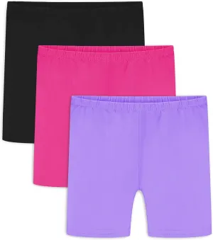 Auranso Girls Bike Shorts Cartwheel Breathable and Safety Biker Under Dress Dance Shorts Kids Clothes
