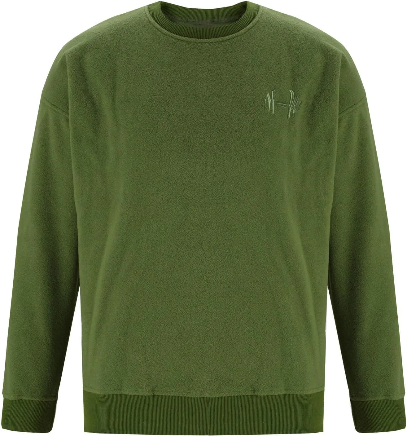 Aymnlox Mens Crewneck Sweatshirts Solid Color Long Sleeve Pullover Fall Casual Loose Sweater Athletic Workout Sweatshirt