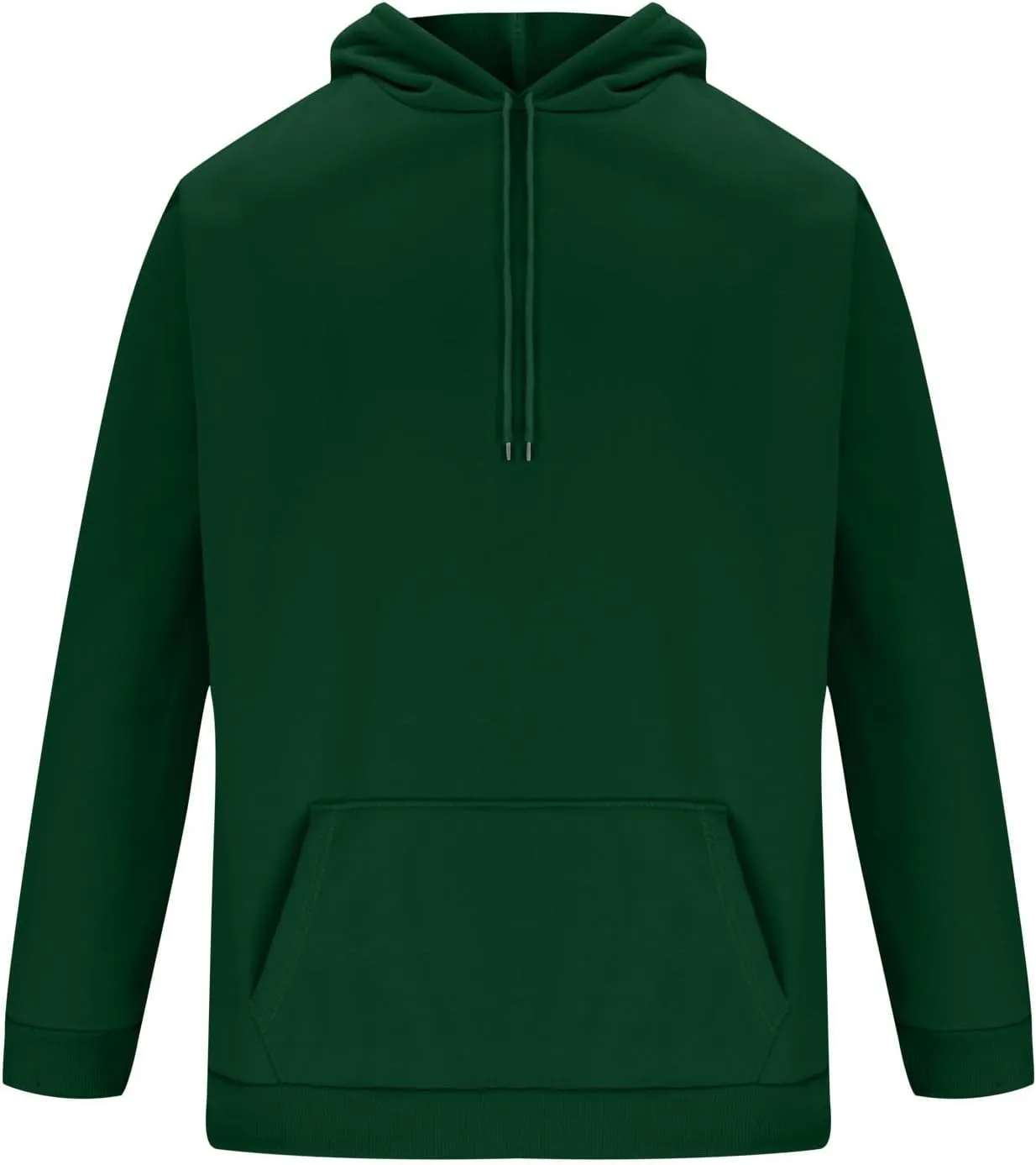 Aymnlox Mens Hoodies Classic Long Sleeve Relaxed Fit Hooded Pullover Fall Fashion Sweatshirt Solid Color Hoodie With Pockets