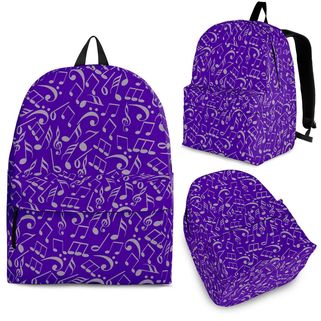 Back Pack Music Note Purple