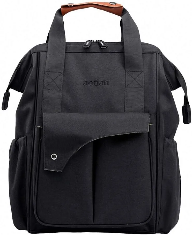 Backpack Multi-function Maternal Child Large Capacity Baby Bag Travel Black 20 inches