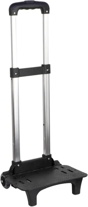 Backpack Trolley Aluminum Alloy 2 Wheels Portable Telescopic Rod Travel Trolley