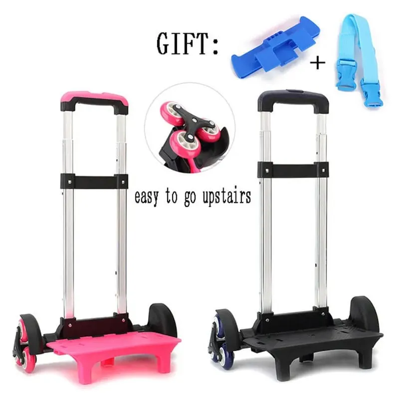 Backpack Trolley -  School Bag Trolley For Kids, Adults Foldable Rolling Luggage Cart