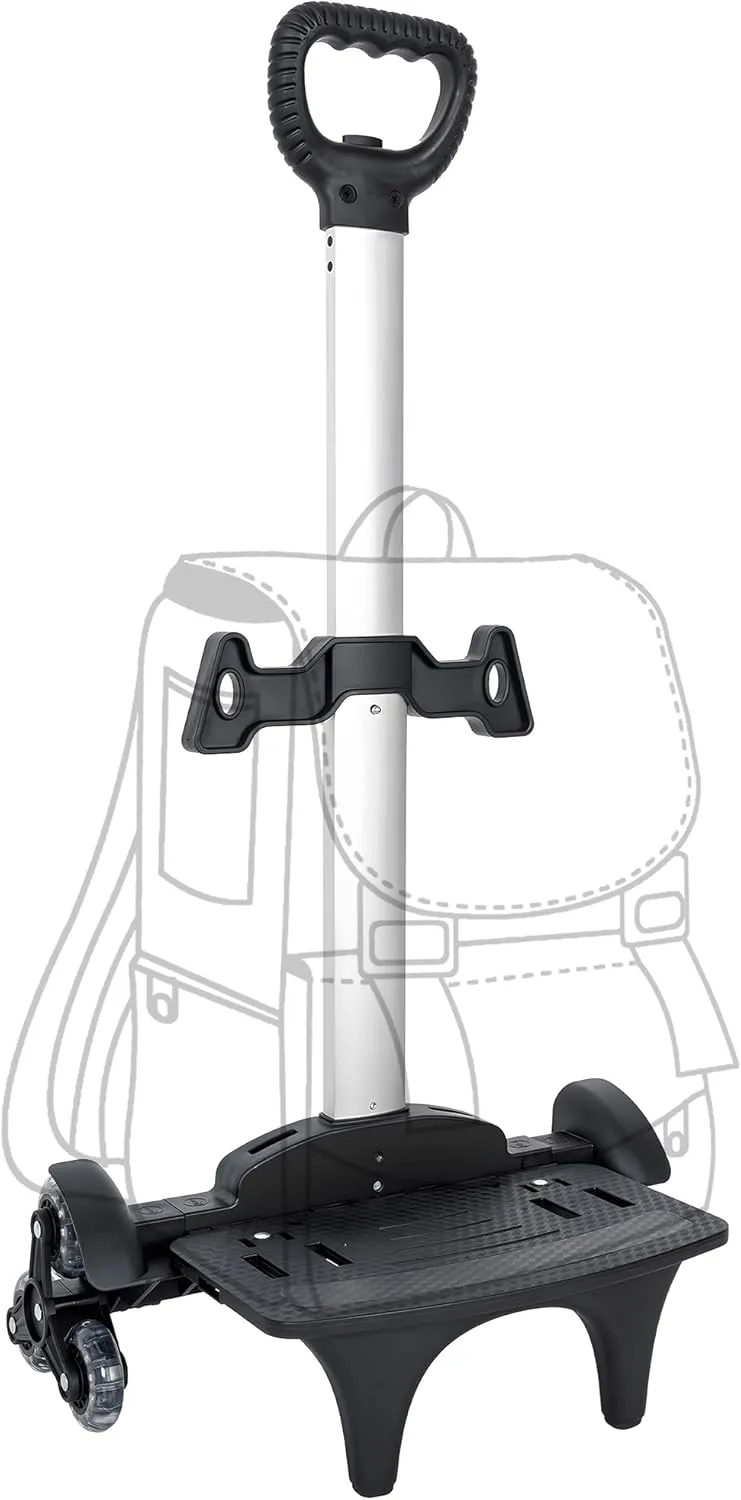 Backpack Trolley with Edge Guard 6-Wheels Rolling Dolly Cart for Backpack,Luggage,Travel Hand Truck