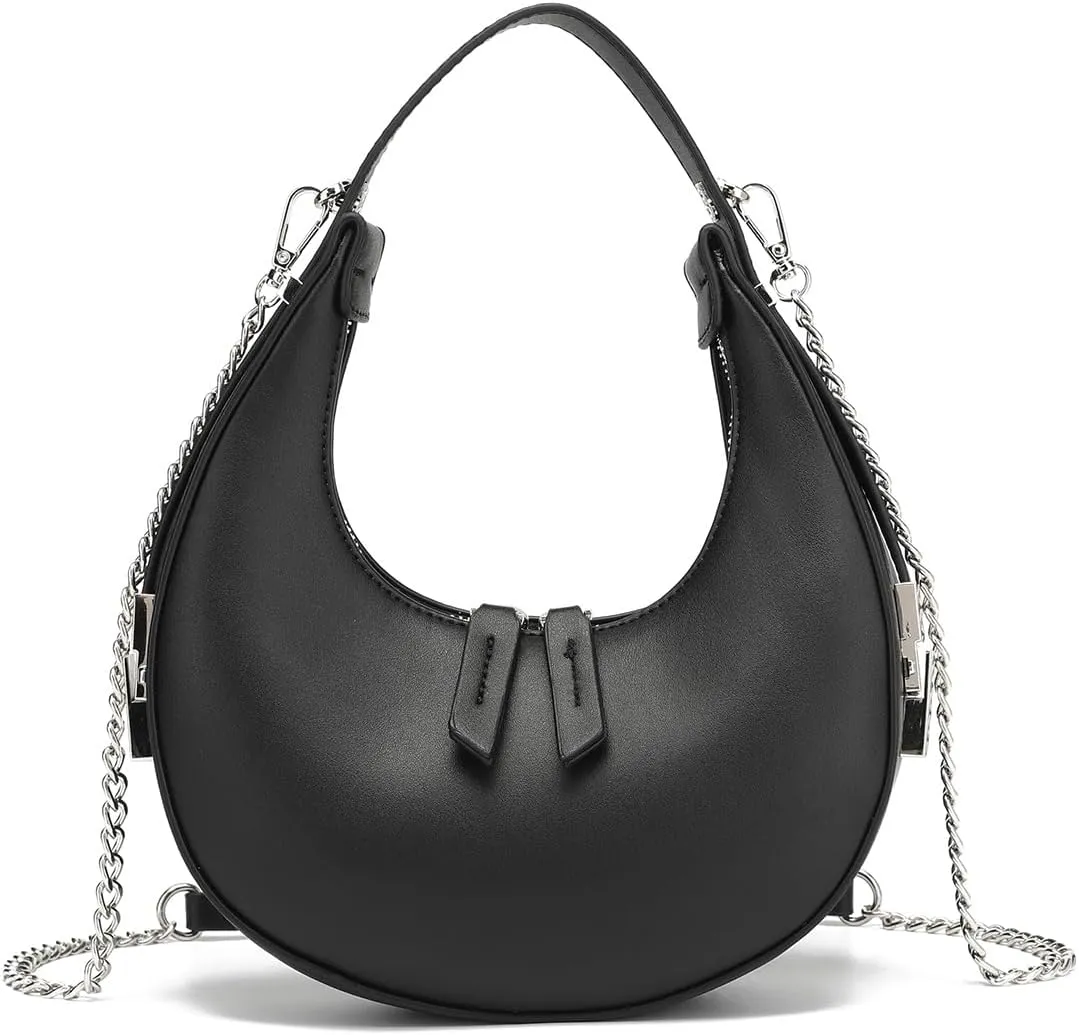 BAG WIZARD Stylish Clutch Purses for Women Hobo Tote Handbag Shoulder Bag with Crossbody Straps