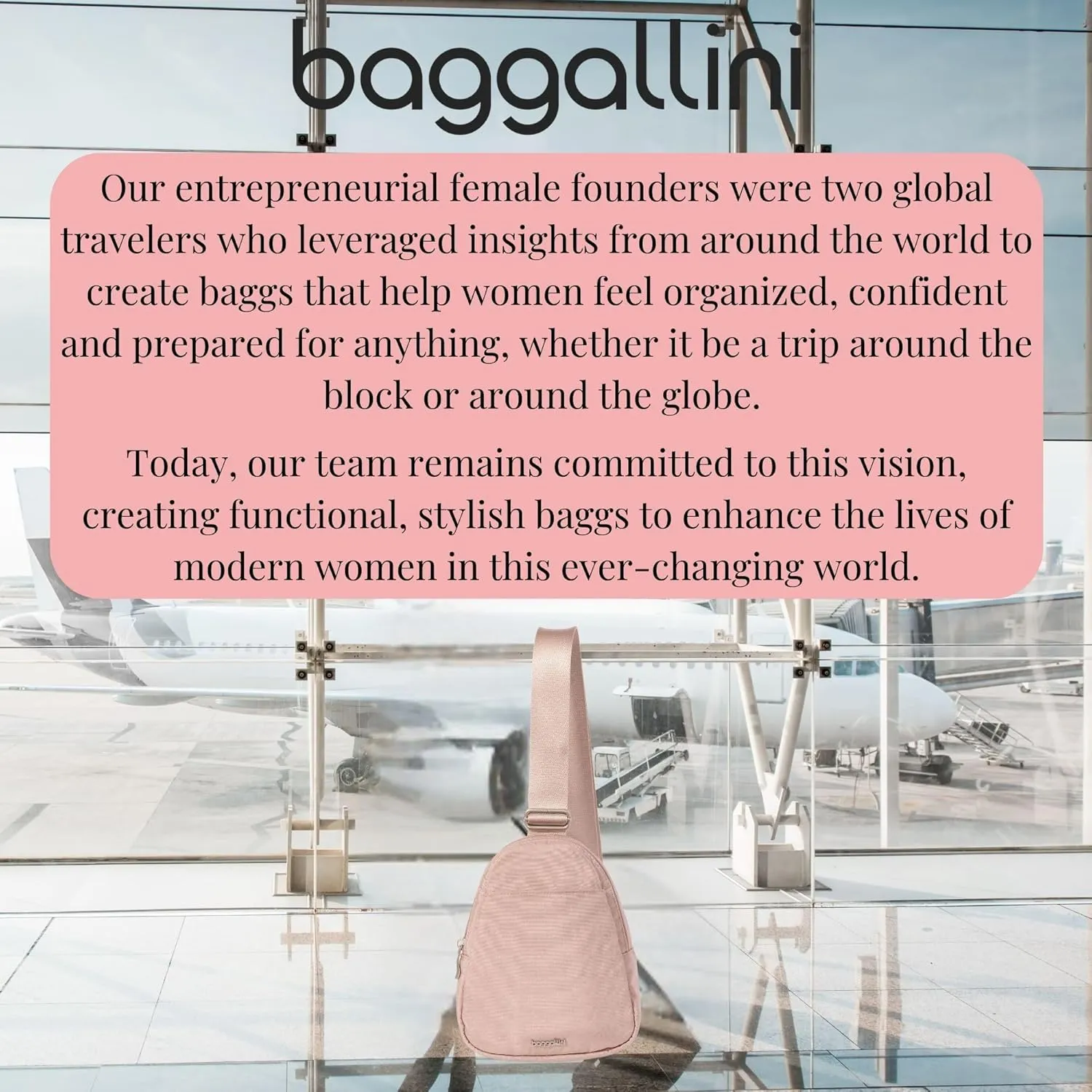 Baggallini Double Zip Mini Sling