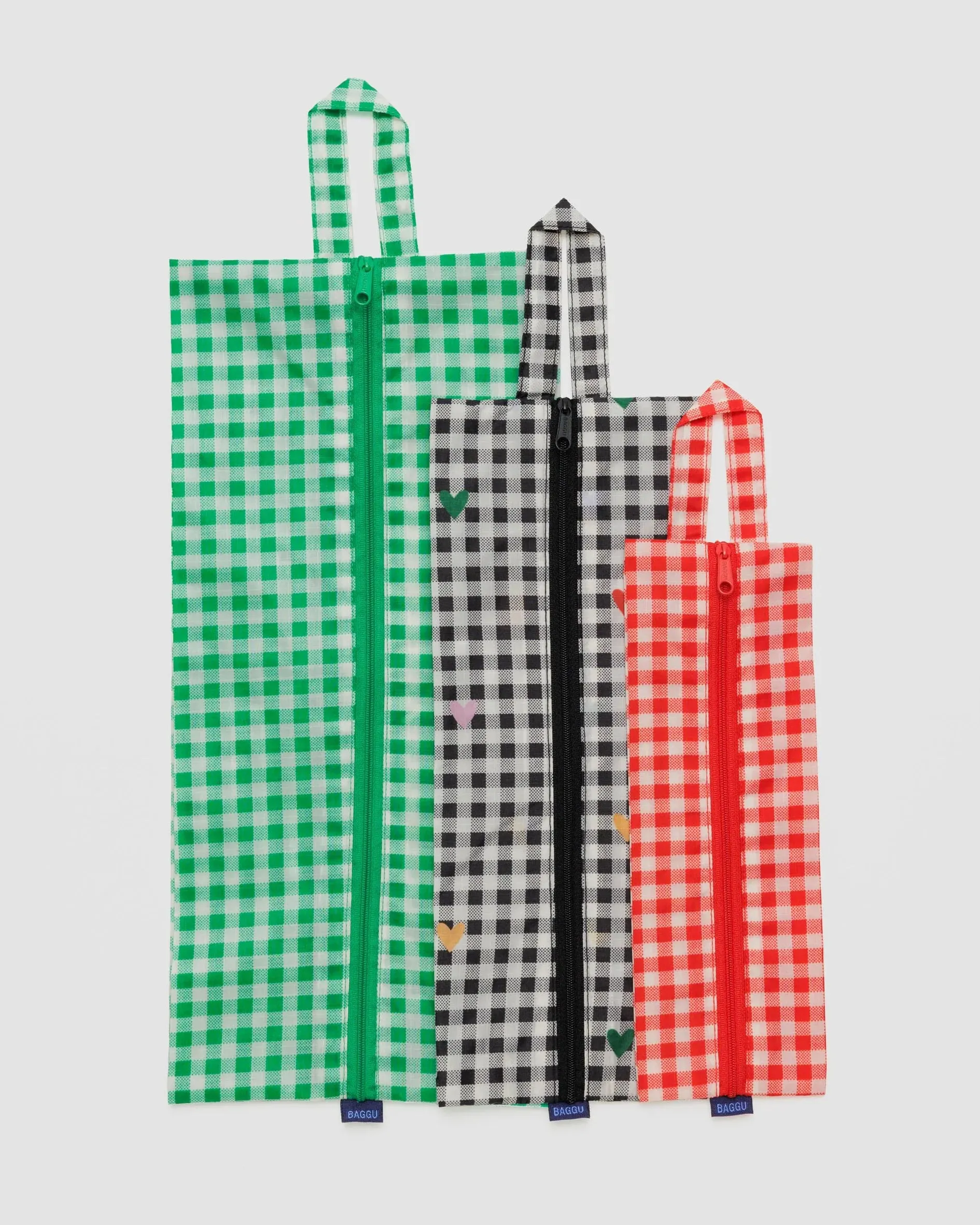 Baggu | 3D Zip Set | GINGHAM