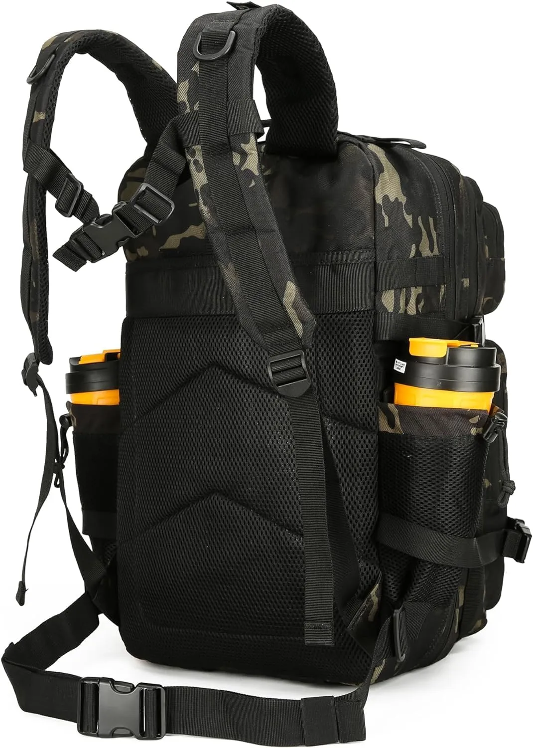 BAIXINGBAGS 45L Tactical Backpack Waterproof Military Backpack for Men Tactical Operations Highland Tactical Assault Backpack (Camo_45L)