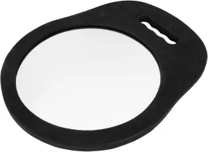 Barber Foam Mirror Hairdressing Hand Mirror Round Frame for Salon and Travel