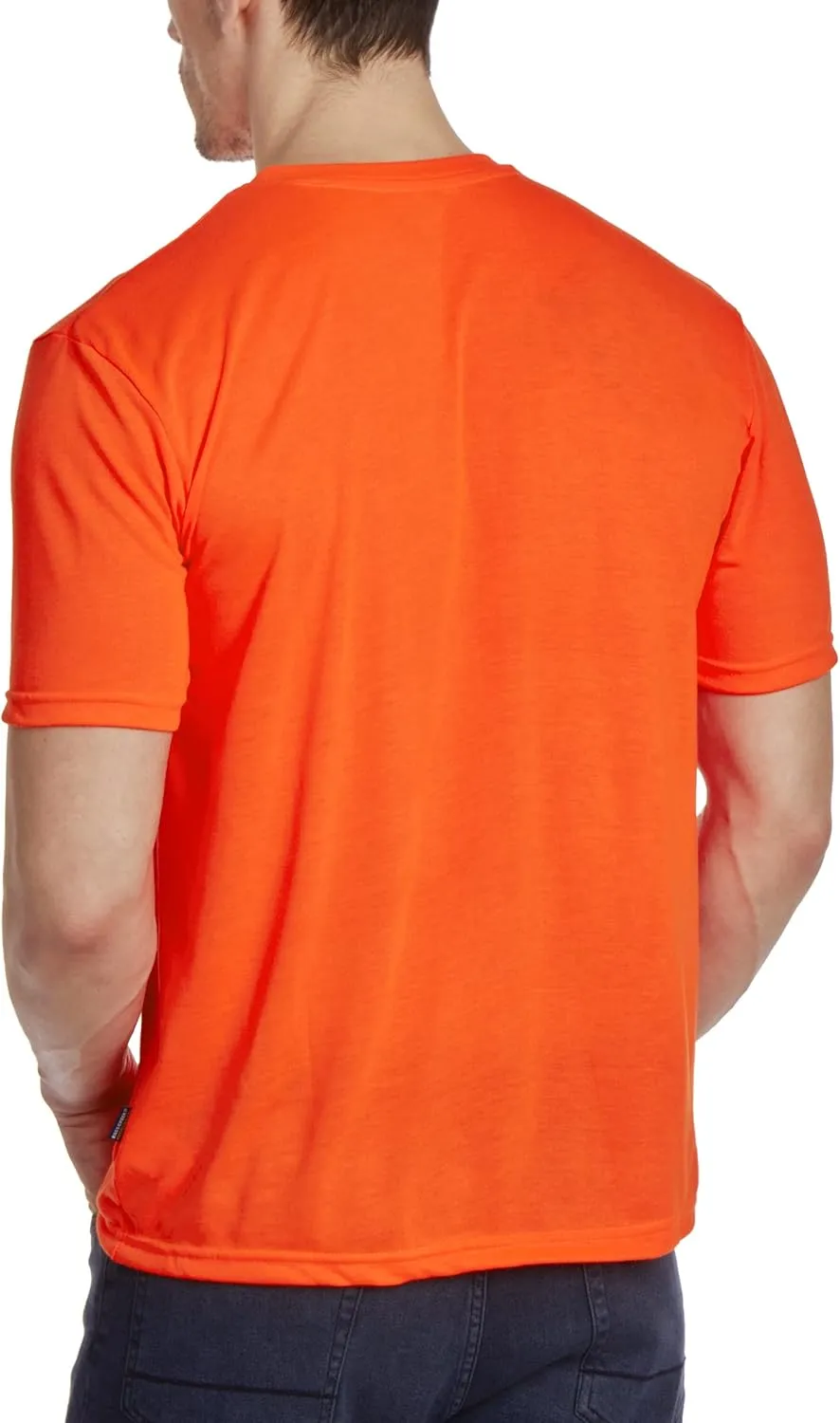 Bass Creek Outfitters Men's Short Sleeve Hi Vis Shirts - 4 Pack Construction Safety Workwear High Visibility Shirts for Men