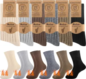 Belloxis Alpaca Socks - Women's Wool Thermal Winter Warm Socks