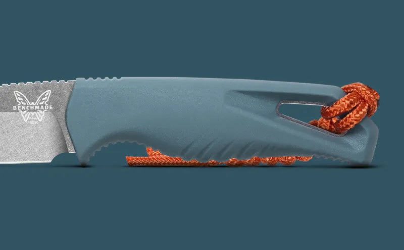Benchmade Intersect Depth Blue Santoprene 2.68" Drop-Point CPM-MagnaCut Fixed Blade Knife (18050)