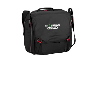 Big Apple - BG300 Port Authority® Cyber Messenger, Black/Red