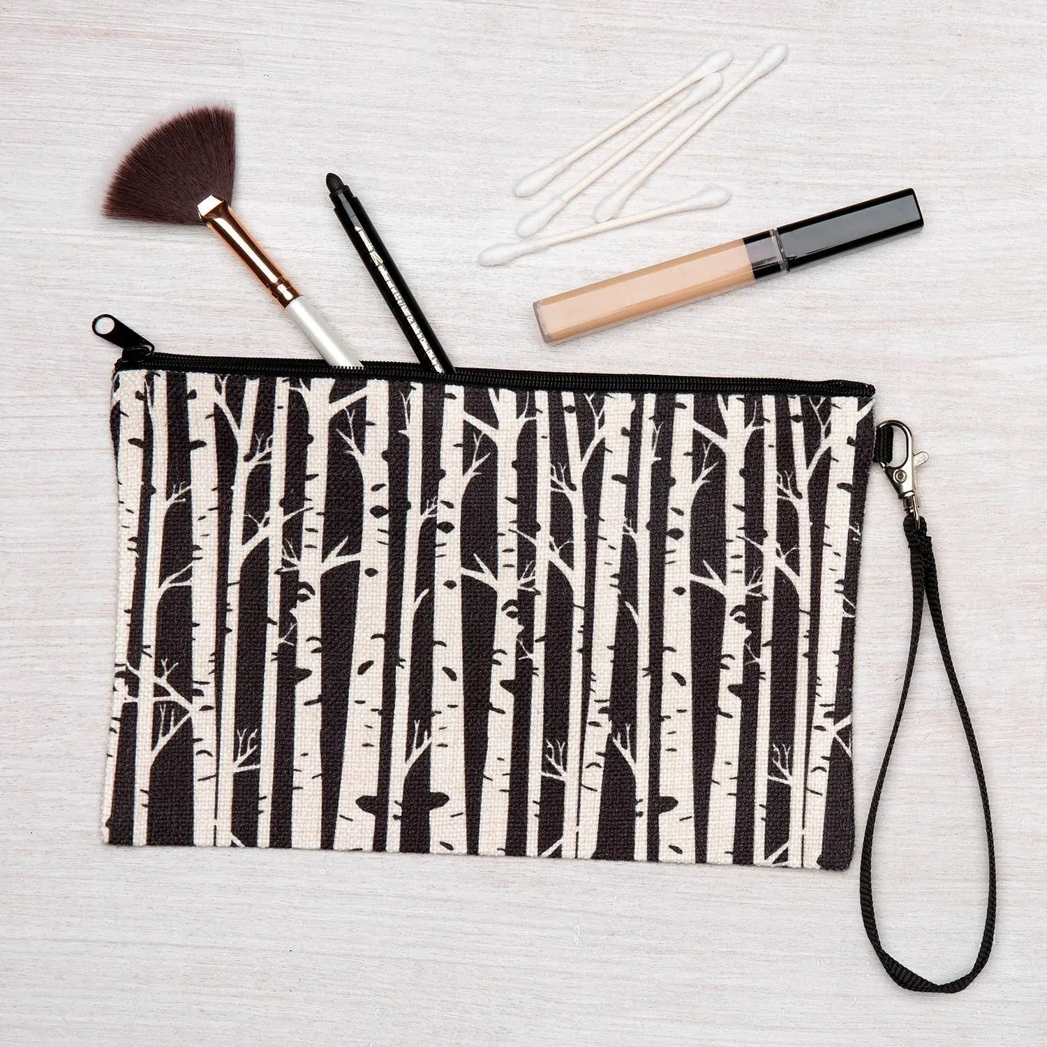 Birch Trees Zipper Pouch - large