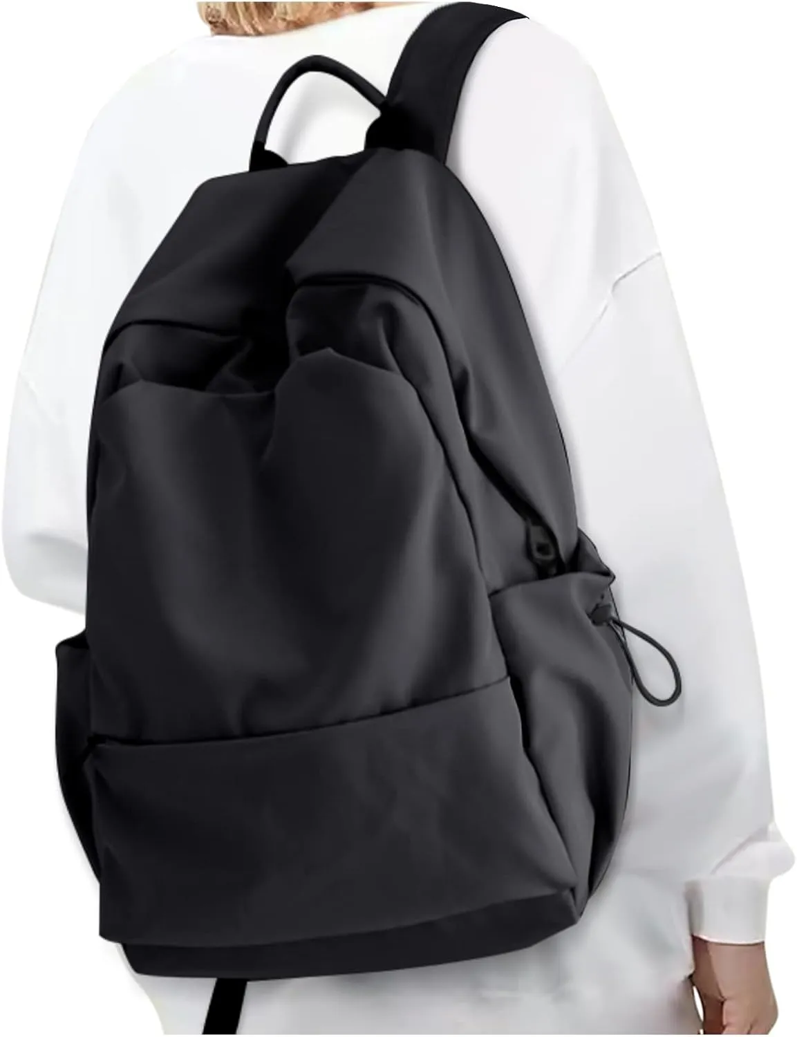 Black Backpack for Women Small Backpacks for School Bag School Backpack for College Bookbag for Women Waterproof Gym Backpack for Men Book Bags