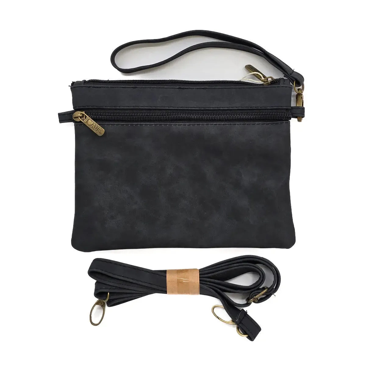 Black Clutch SuedeTravel Bag