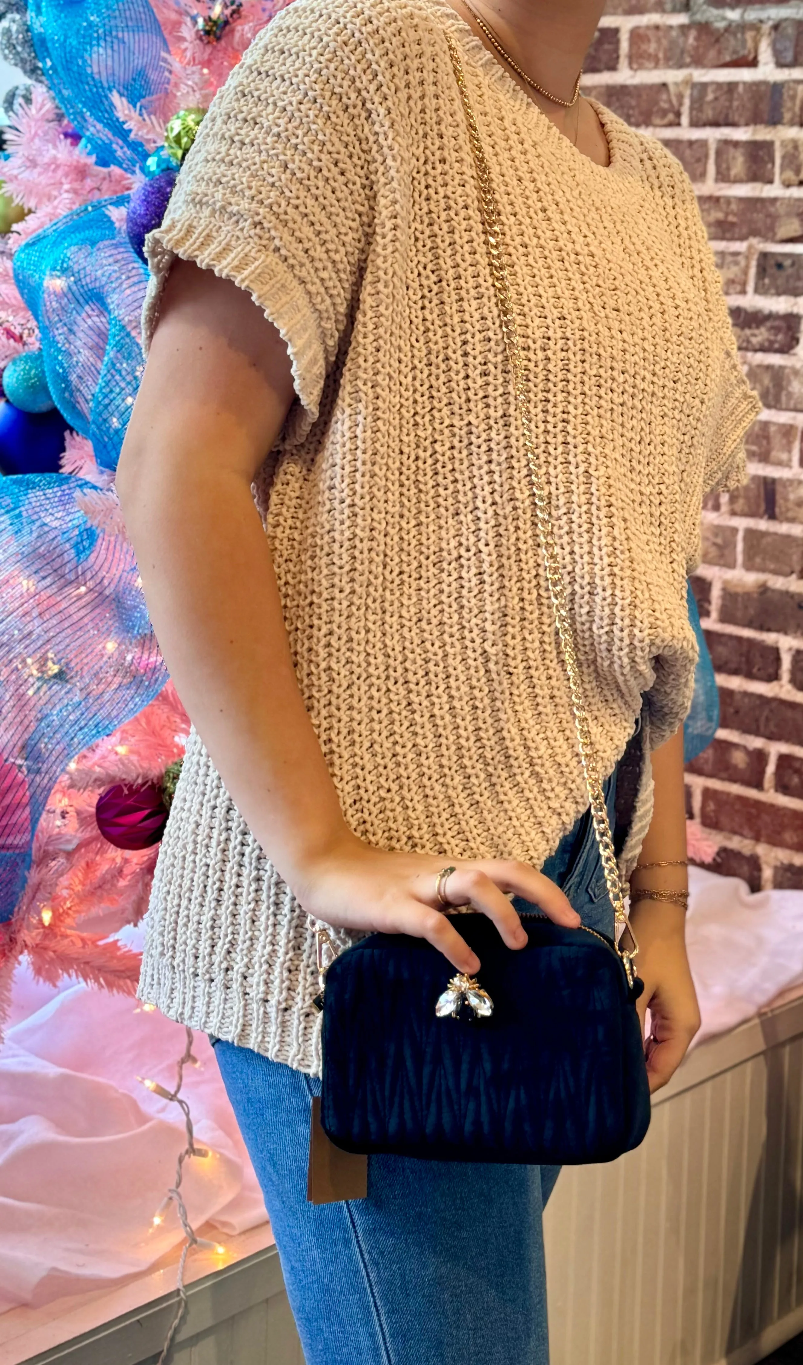 Black Velvet Rivington Purse