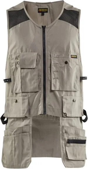 Blaklader Men's RipStop Kangaroo Mesh Work Vest with Utility Pockets