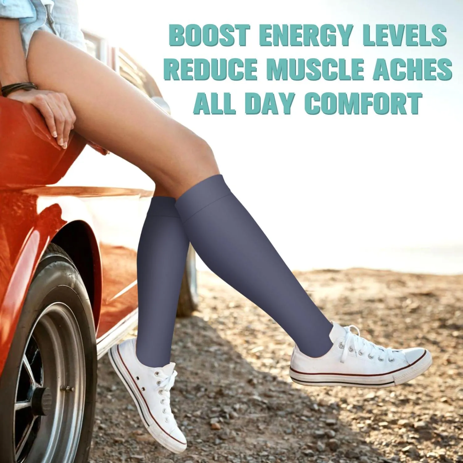 BLUEENJOY Compression Socks for Women & Men Circulation (6 pairs) - Best Support for Medical,Running,Nursing,Athletic