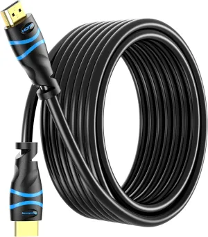 BlueRigger 4K HDMI Cable 35FT (4K 30Hz, HDR10, in-Wall CL3 Rated, High Speed, HDCP2.3, eARC) - Long HDMI Cable Compatible with Home Theatre, HDTV, Gaming Consoles, Streaming Devices