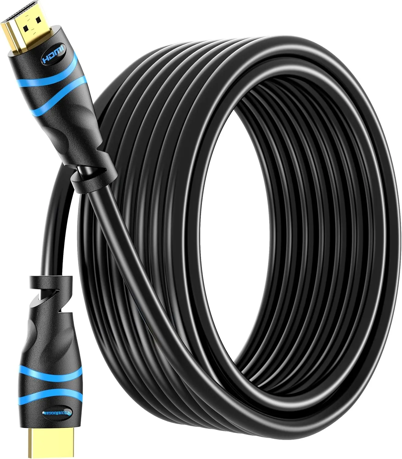 BlueRigger 4K HDMI Cable 35FT (4K 30Hz, HDR10, in-Wall CL3 Rated, High Speed, HDCP2.3, eARC) - Long HDMI Cable Compatible with Home Theatre, HDTV, Gaming Consoles, Streaming Devices